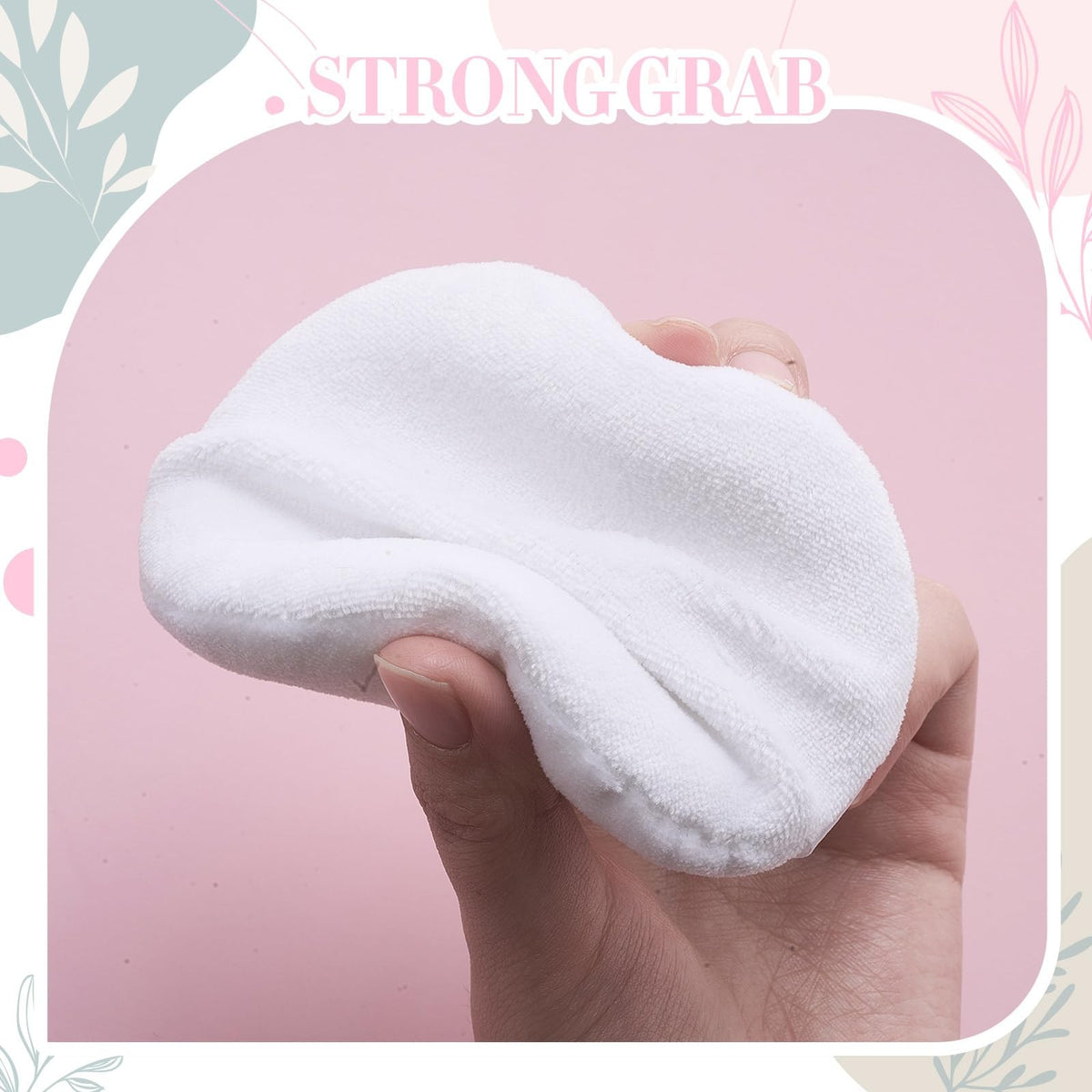 Large Washable Body Powder Puff Set - 16 Soft Velour Sponges for Loose Powder