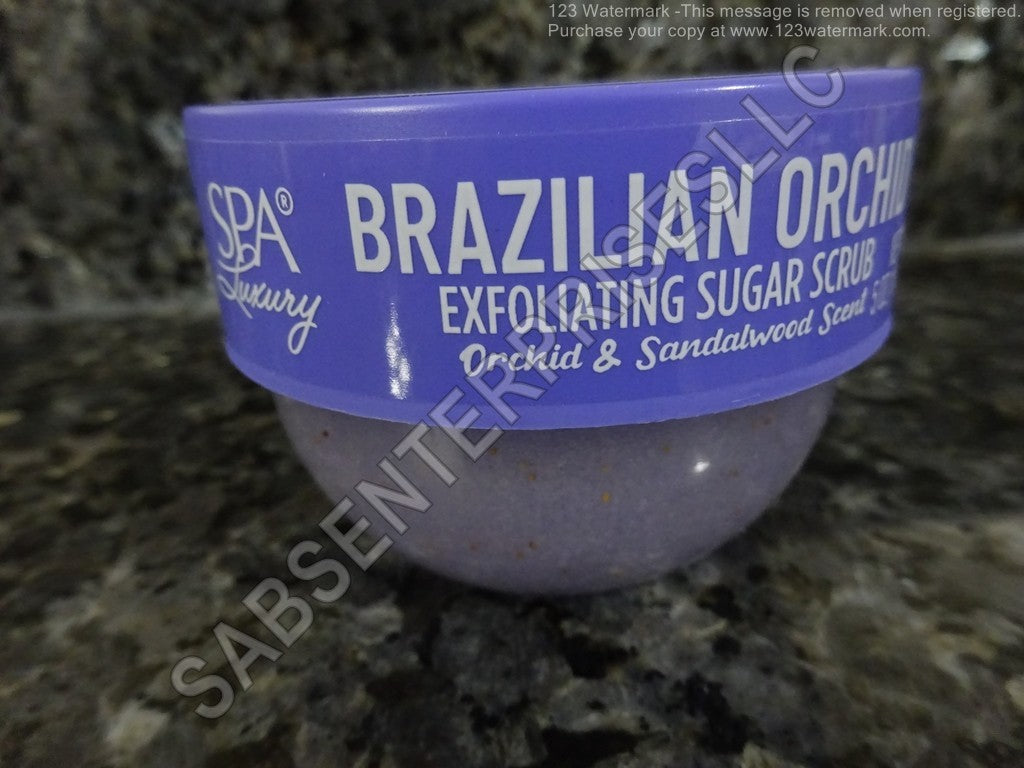 10 SPA Luxury BRAZILIAN ORCHID & Sandalwood Exfoliating Sugar Scrub 5