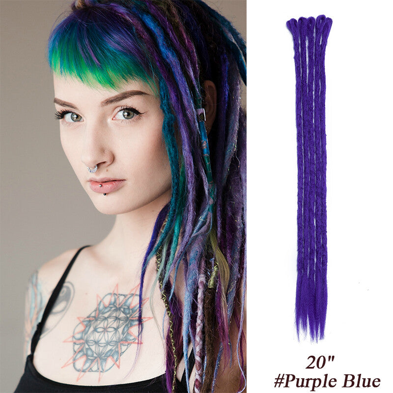 Ombre Dreads Locs Crochet Dreadlock Extensions Faux Long Natural Look