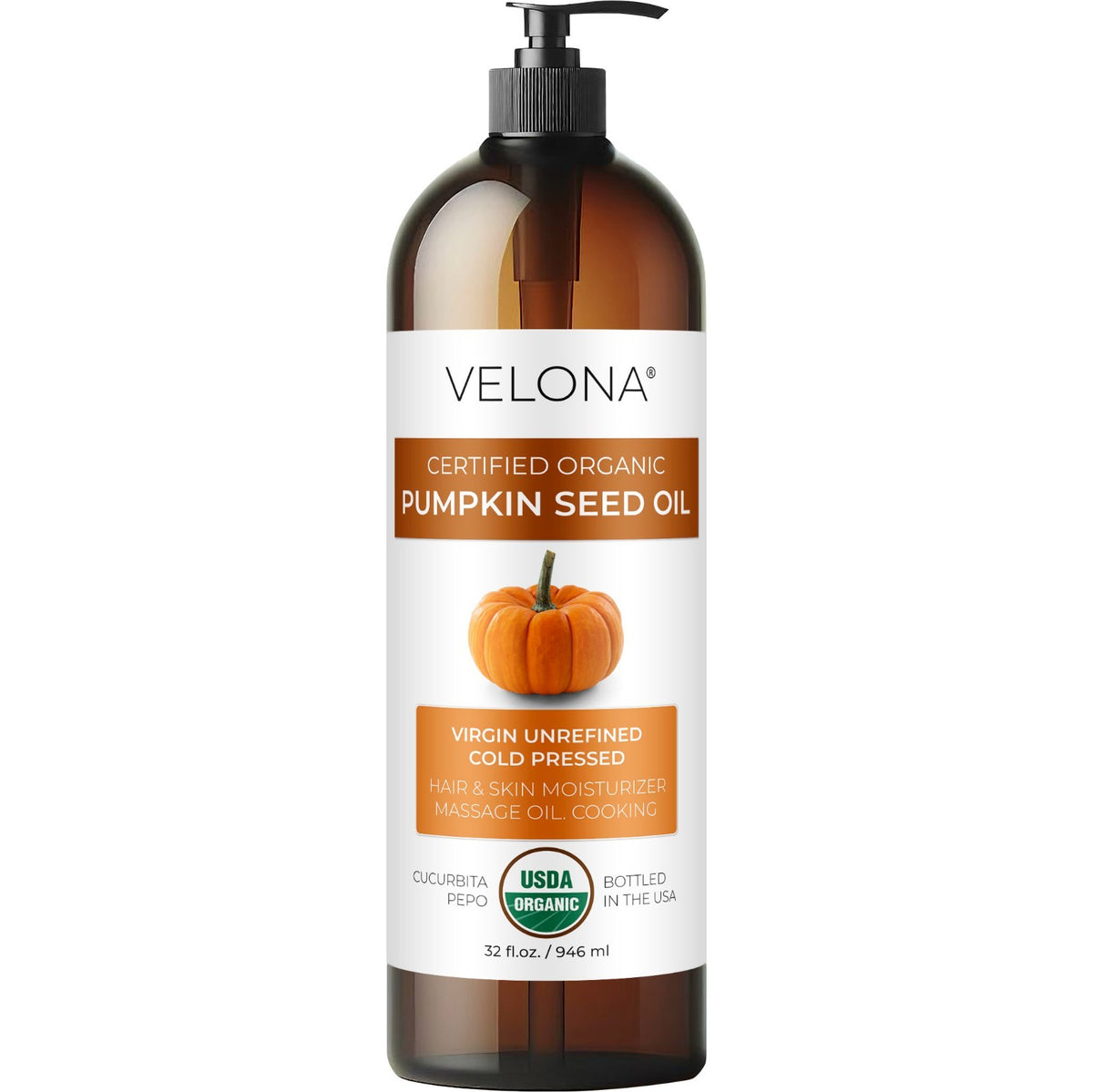 Organic Pumpkin Seed Oil - Cold Pressed Virgin Culinary & Cosmetic Oil, 2 Fl Oz to 1 Gallon
