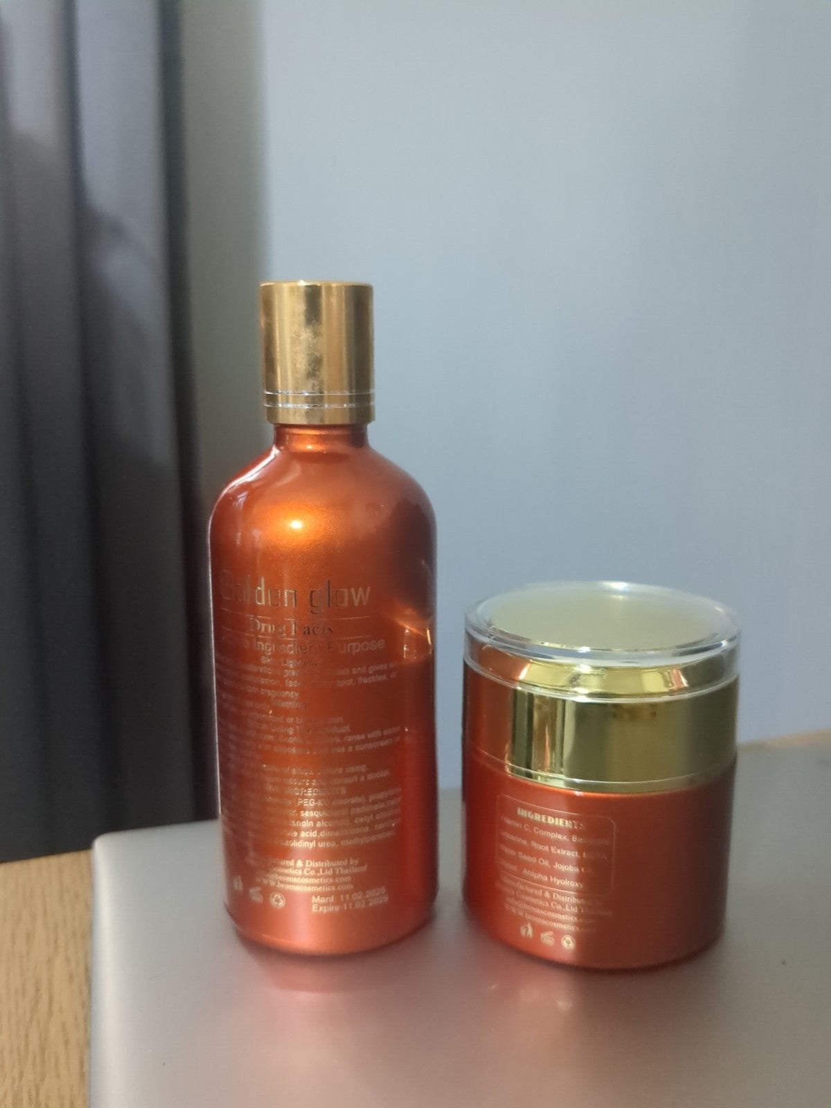 Vitamin C Brightening Face Cream & Serum SPF 60 - Golden Glow