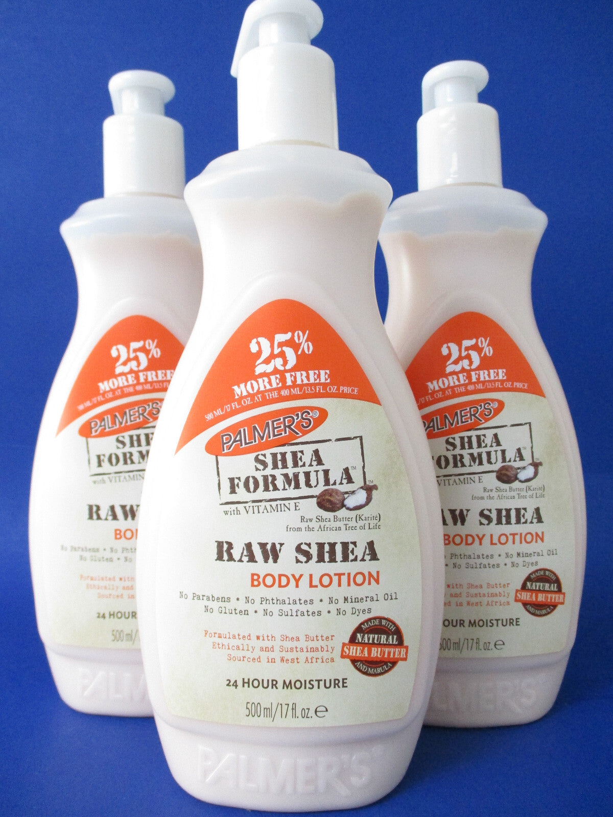 Palmer's Shea Butter Formula Raw Body Lotion 17 oz LOT OF 3