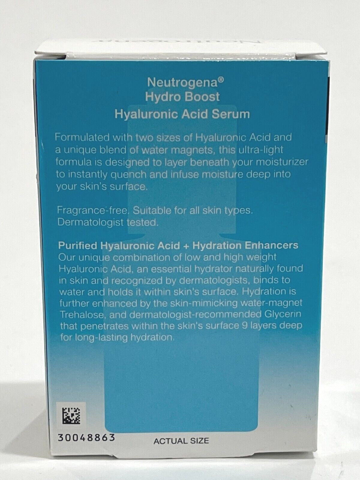 Neutrogena Hydro Boost Hyaluronic Acid Serum 30ml - Deep Hydration for Face