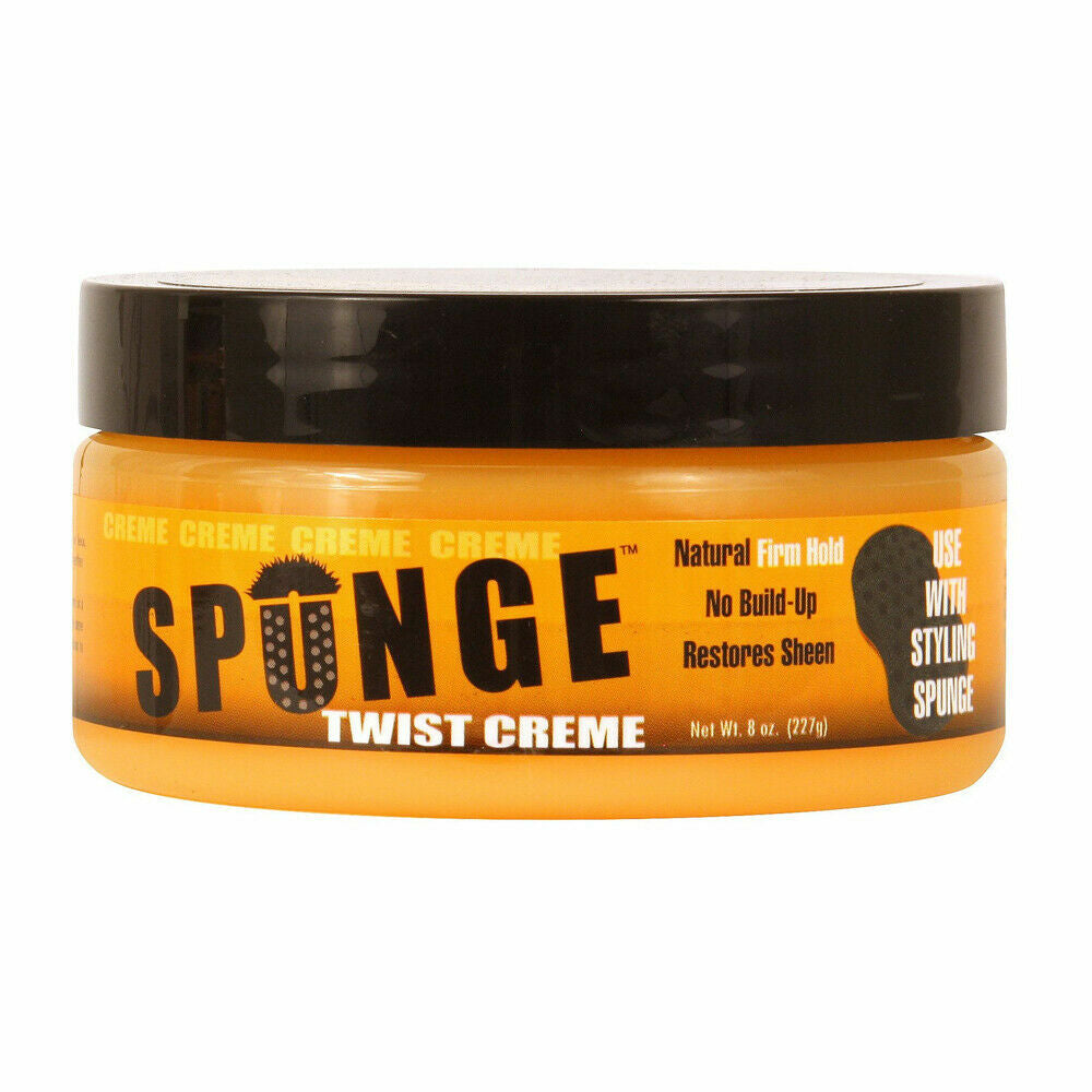 Natural Firm Hold Hair Styling Creme with Sponge - 8 oz