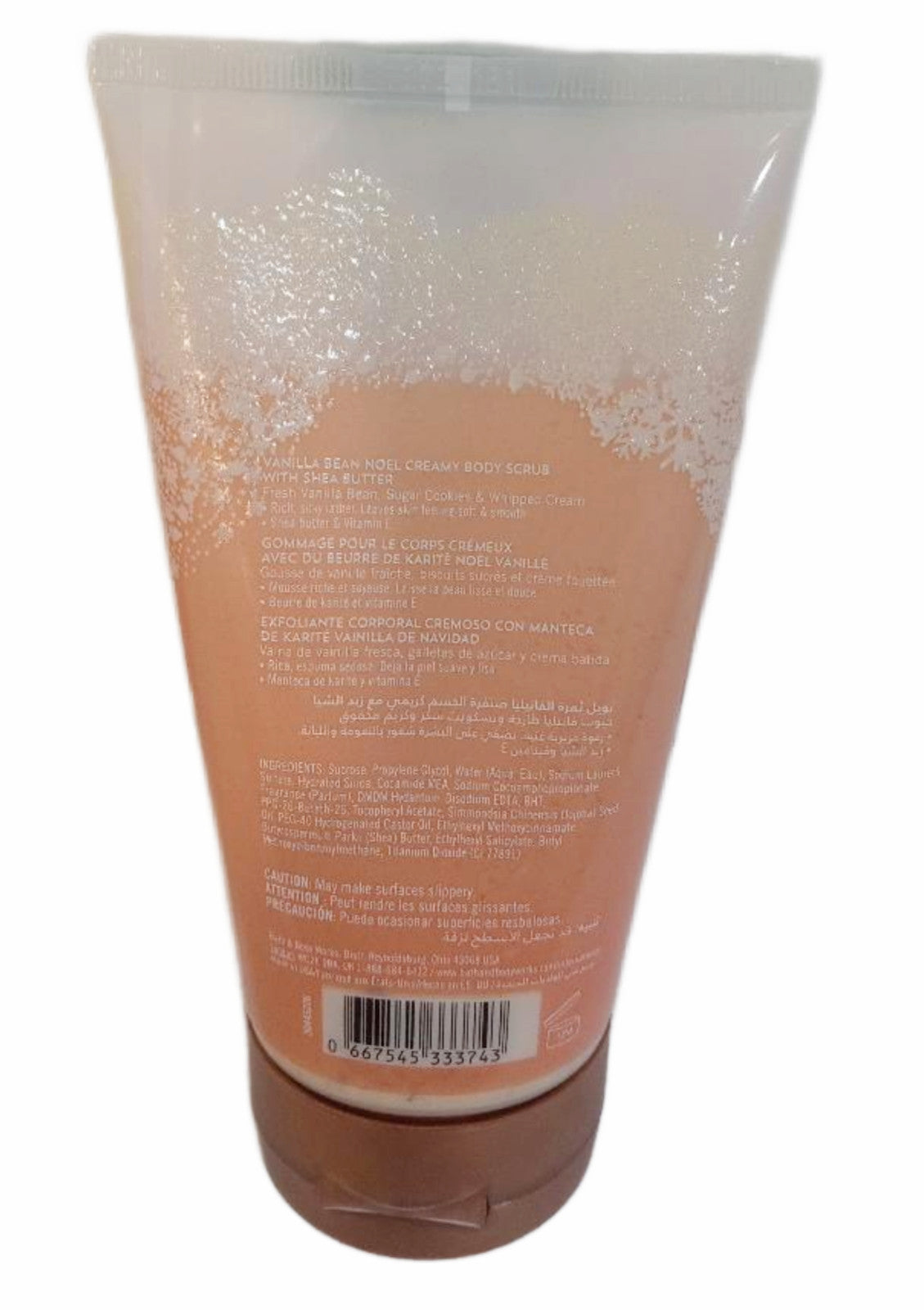 Bath And Body Works Creamy Scrub Vanilla Bean Noel Exfoliating 8 OZ