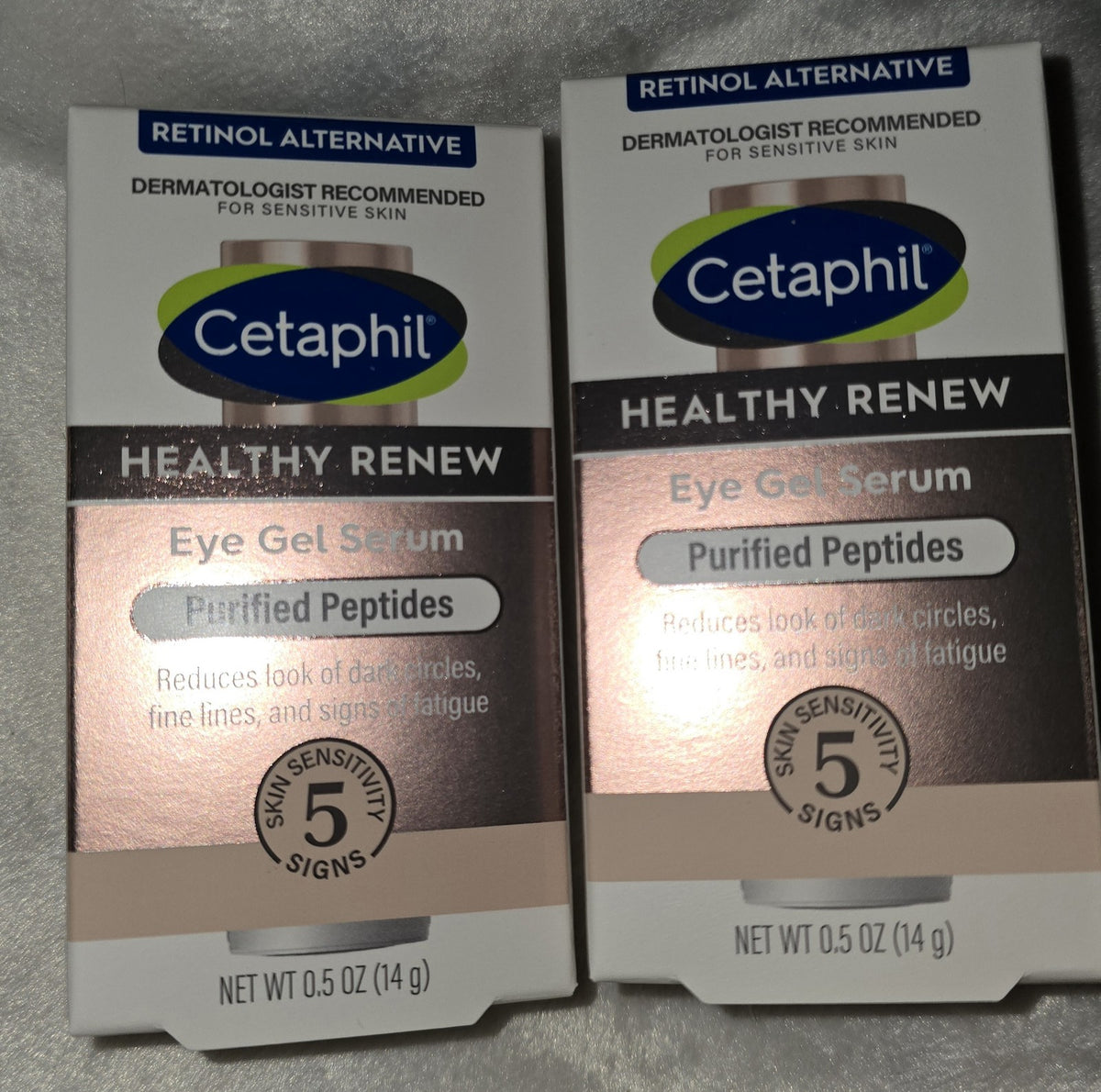 Cetaphil Healthy Renew Eye Gel Serum - Retinol Alternative for Dark Circles & Fine Lines - 2 Pack 0.5 oz