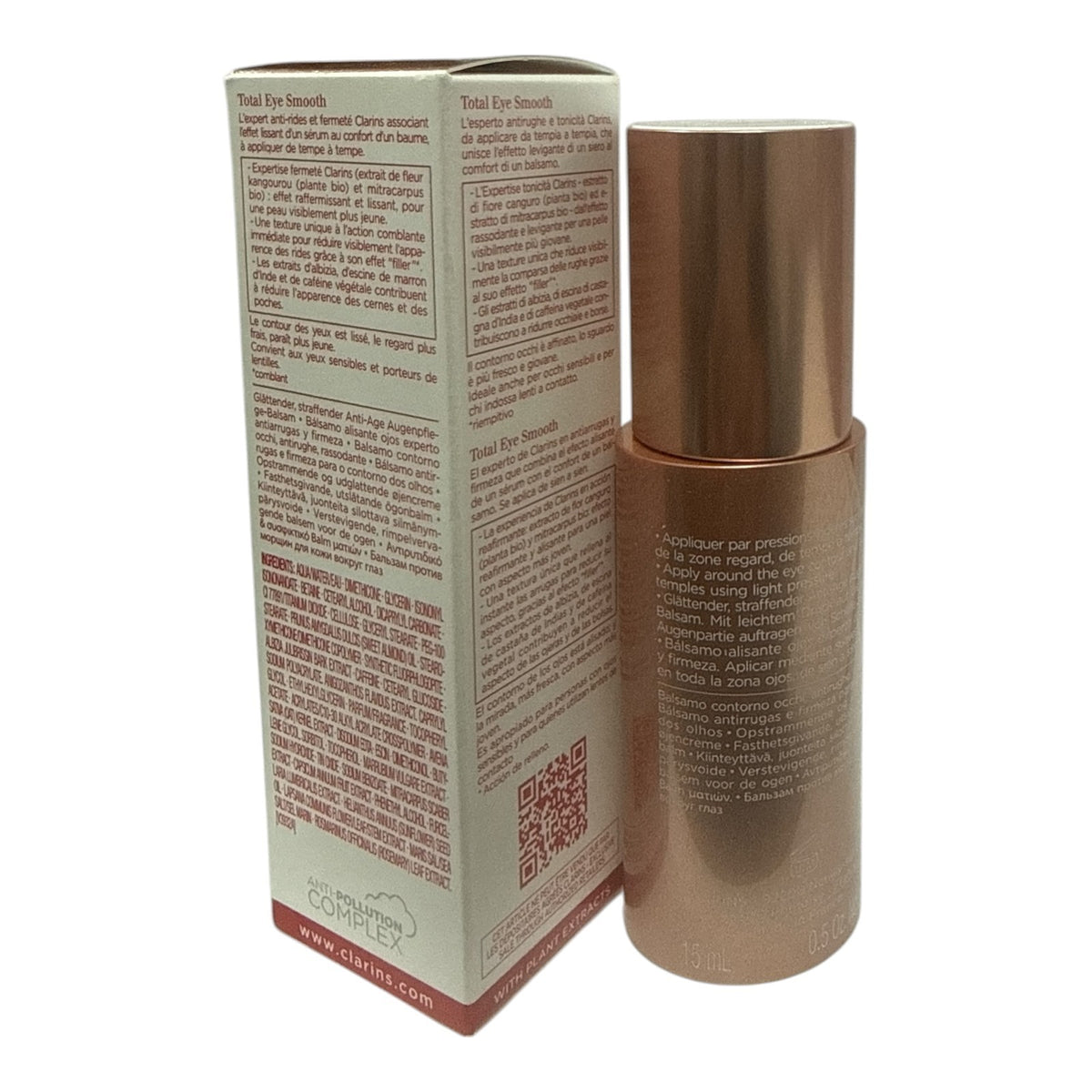 Clarins Total Eye Smooth Wrinkle-Smoothing Eye Balm 15ml