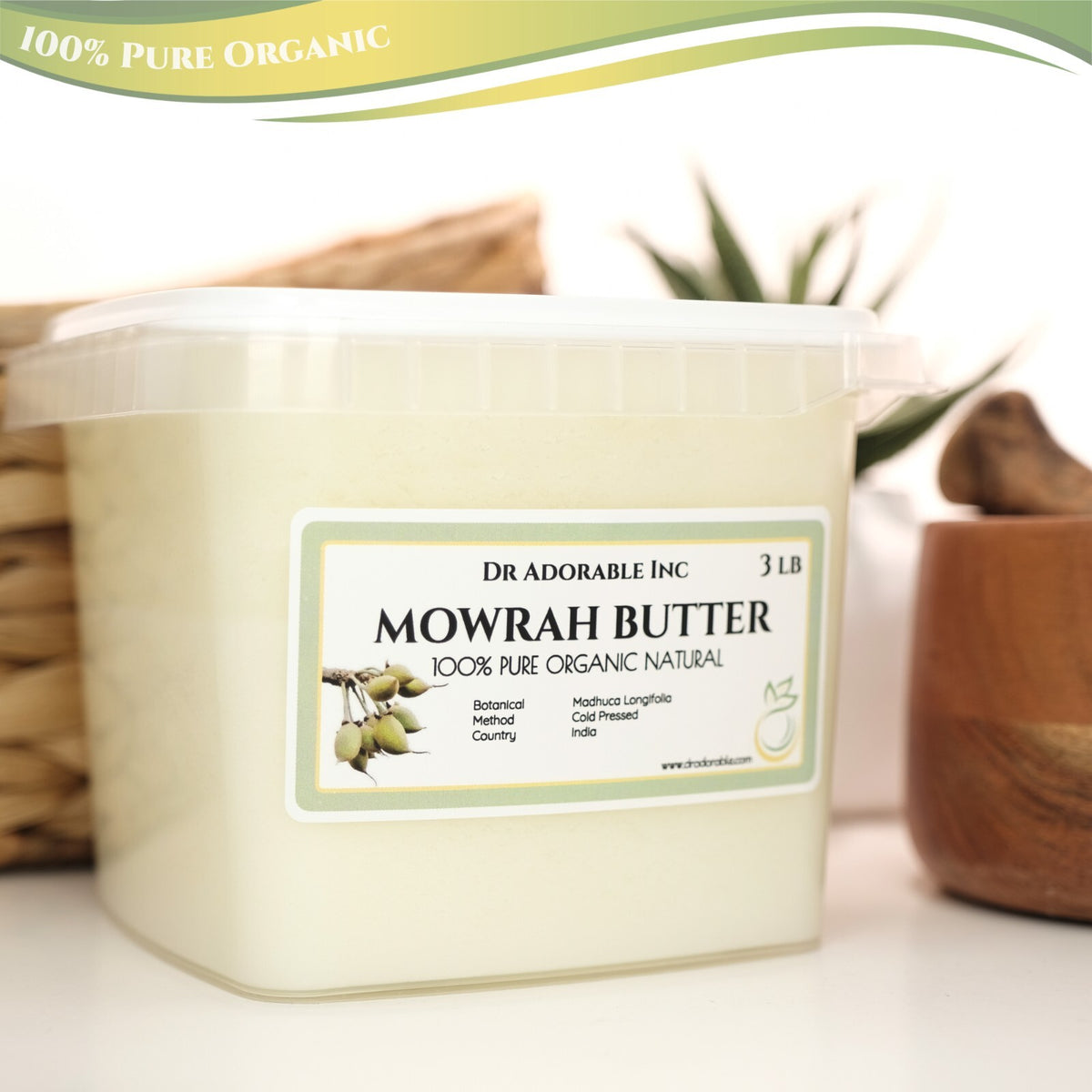 Organic Mowrah Butter Cold Pressed Pure