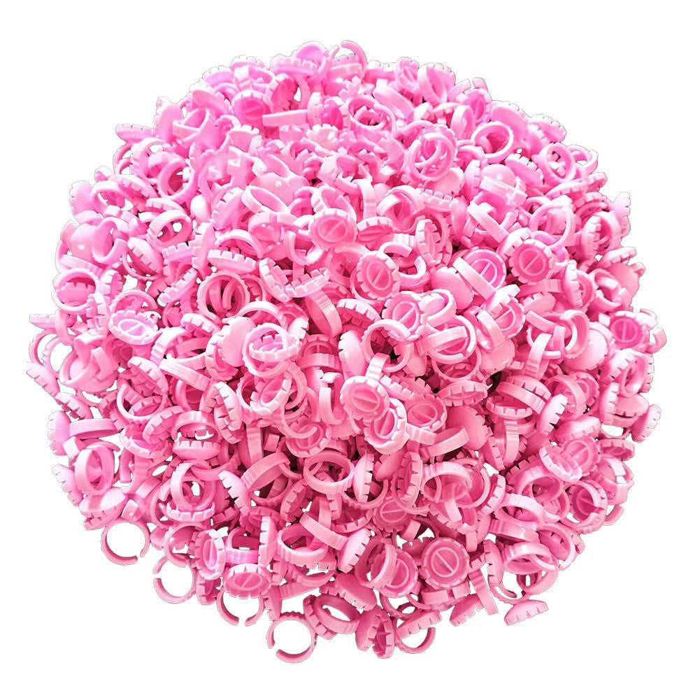Disposable Eyelash Extension Glue Rings - 400PCS Lash Adhesive Holders for Professional & DIY Use