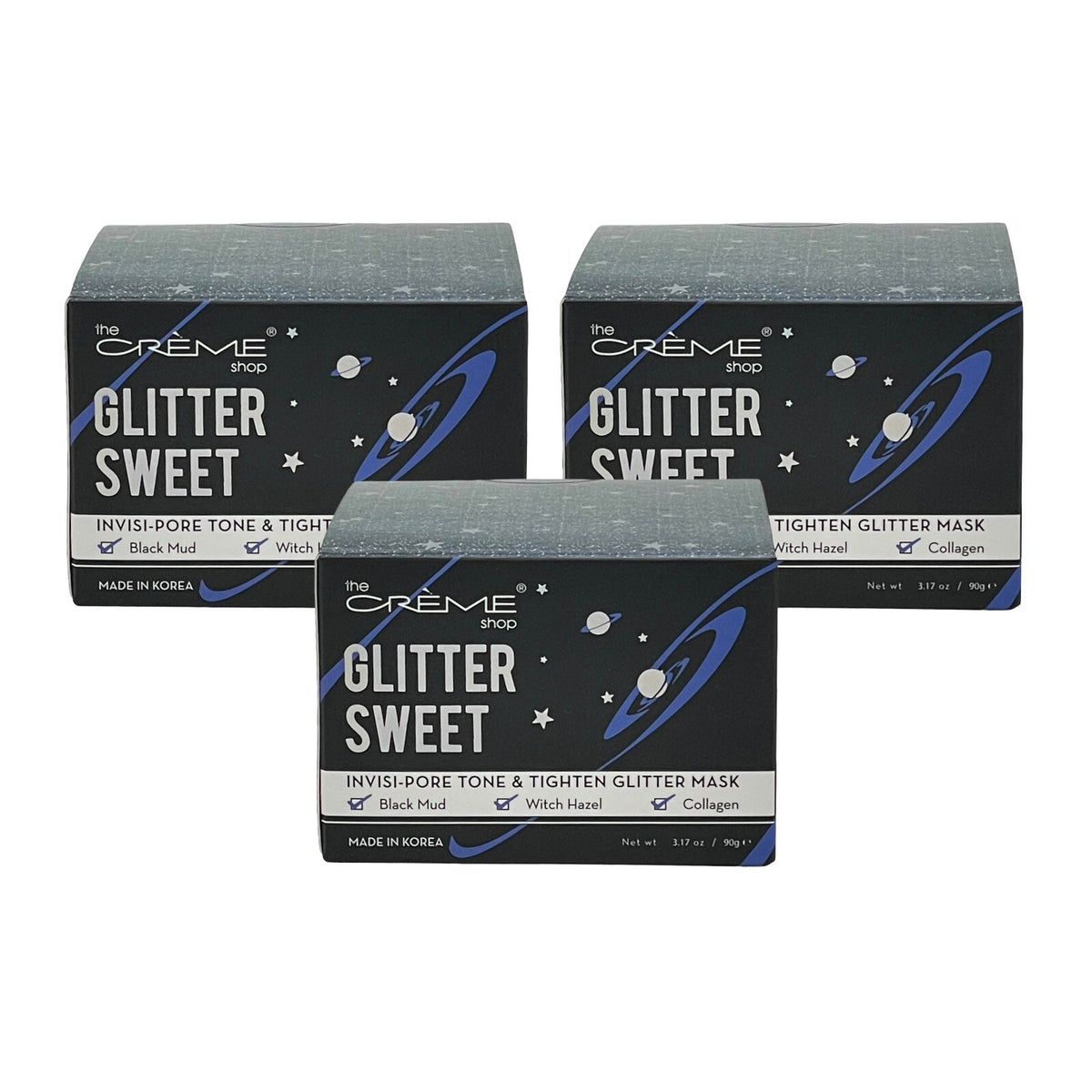 Invisi-Pore Glitter Peel Mask 3-Pack, 3.17 oz