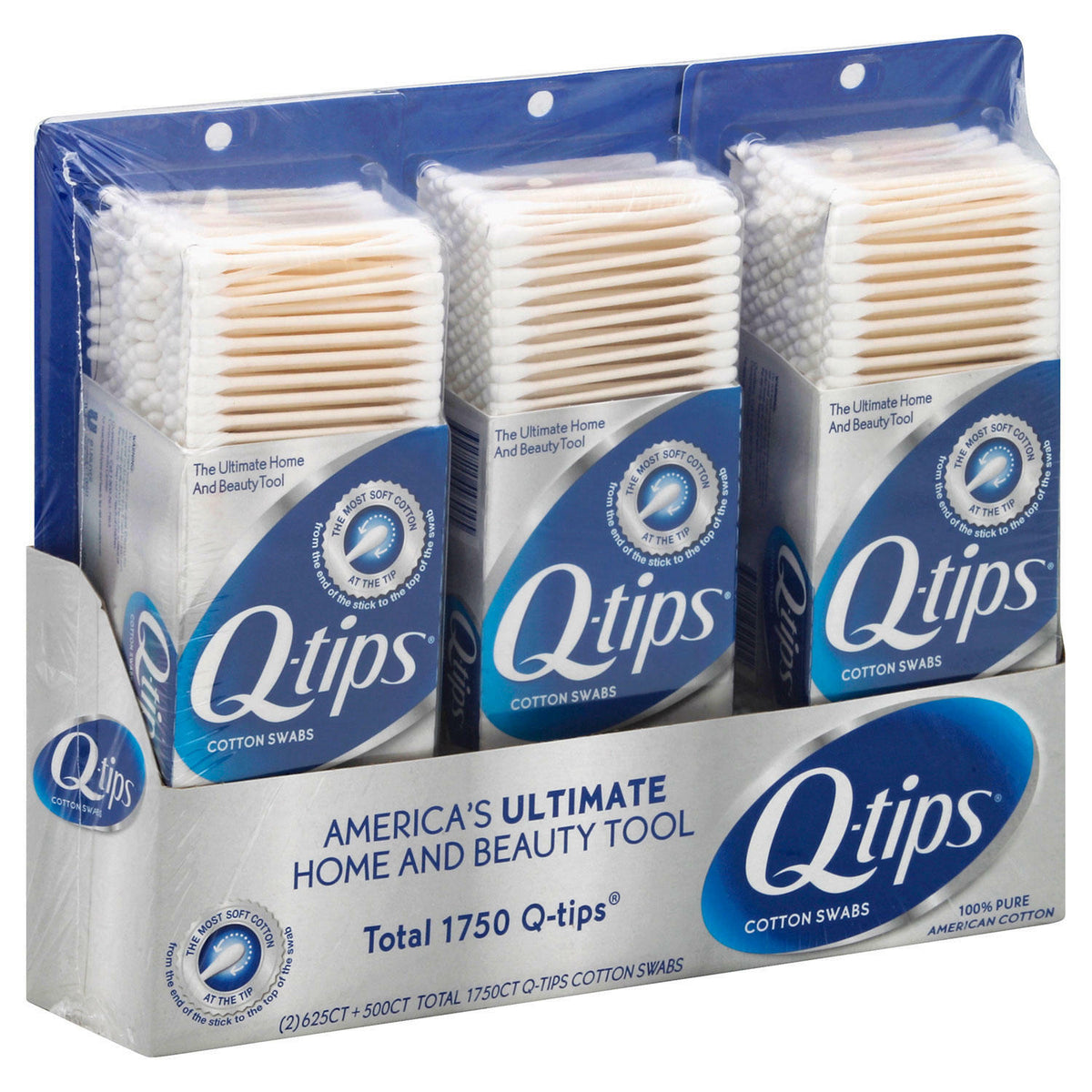 Cotton Swabs Pack of 1750 - Gentle, Multi-Purpose Ear & Art Cotton Buds