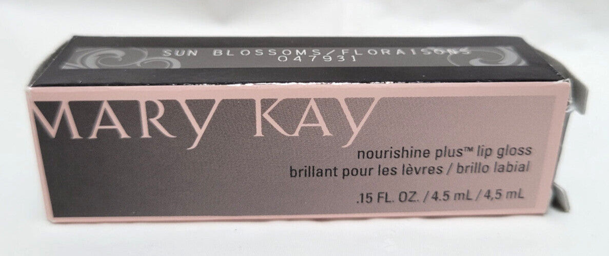 Mary Kay Nourishine Plus Lip Gloss Sun Blossoms 0.15 fl oz - Damaged Box