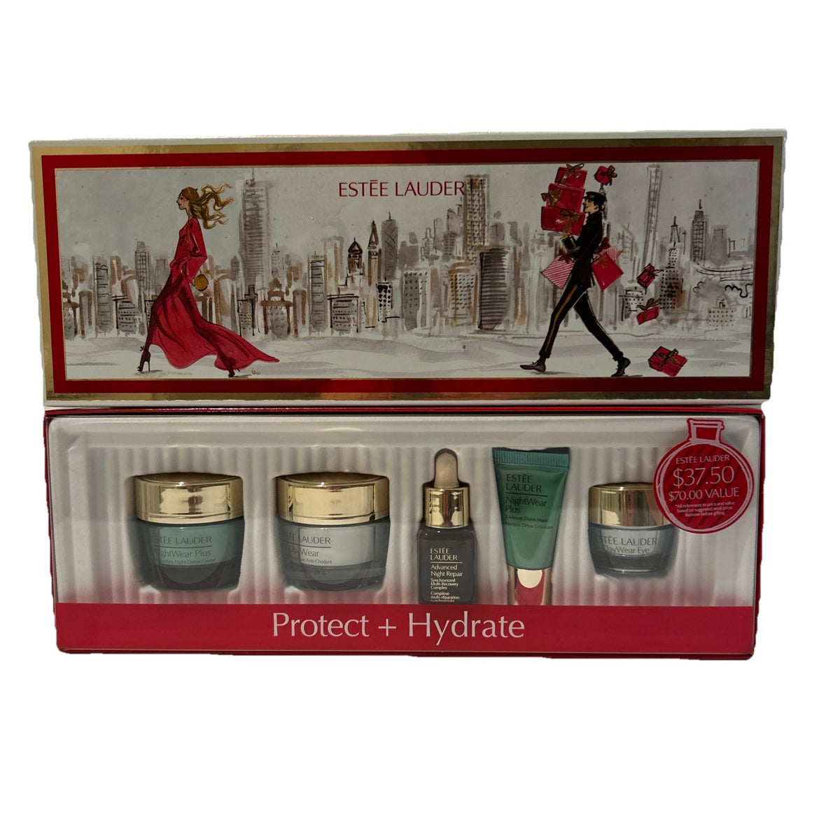 Estée Lauder Skin Care Set with Daily & Night Treatments Travel Size 5 pcs