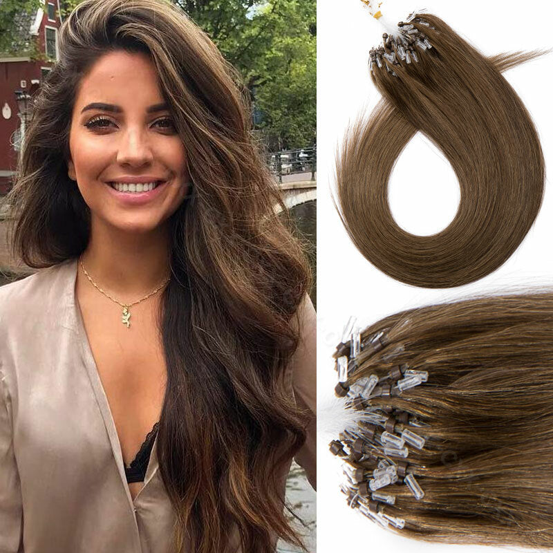 150g Micro Loop Hair Extensions Human Hair - Nano Bead Micro Links