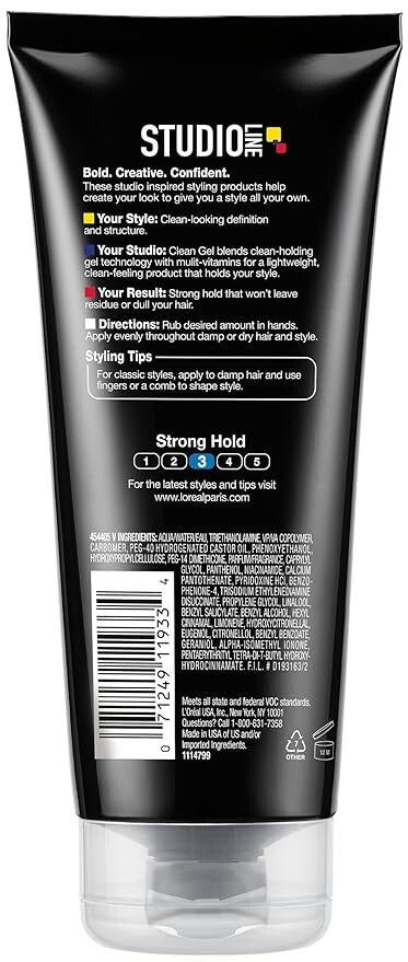 L'Oreal Studio Line Hair Gel - Strong Hold, 6.8 fl oz