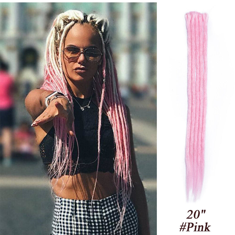 Ombre Dreads Locs Crochet Dreadlock Extensions Faux Long Natural Look