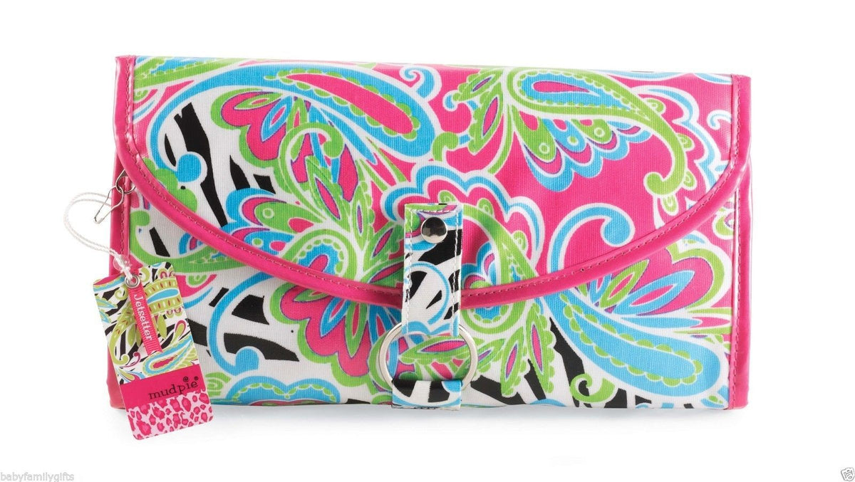 Travel Toiletry Case with Hanging Hook and Removable Cosmetic Bag - Wild Paisley Pattern