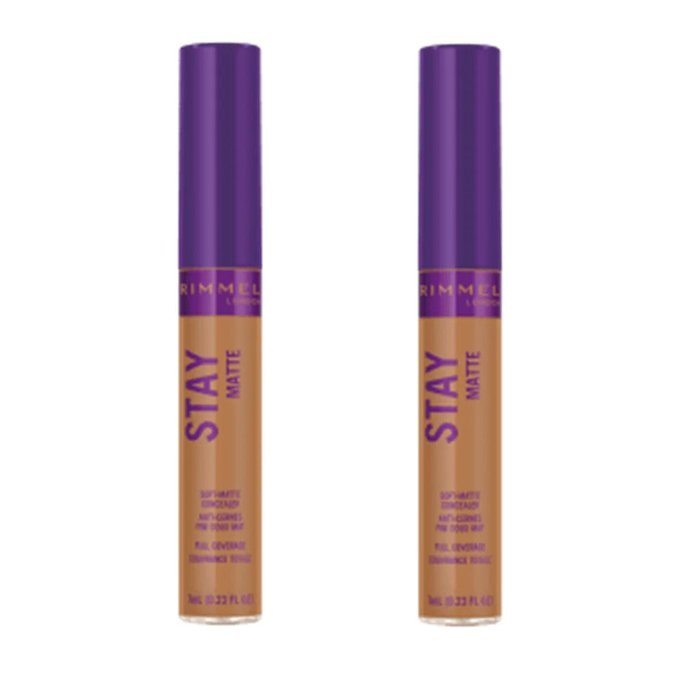Concealer Pack of 2 - Rimmel Stay Matte Bronze 360, Long-Lasting Face Makeup
