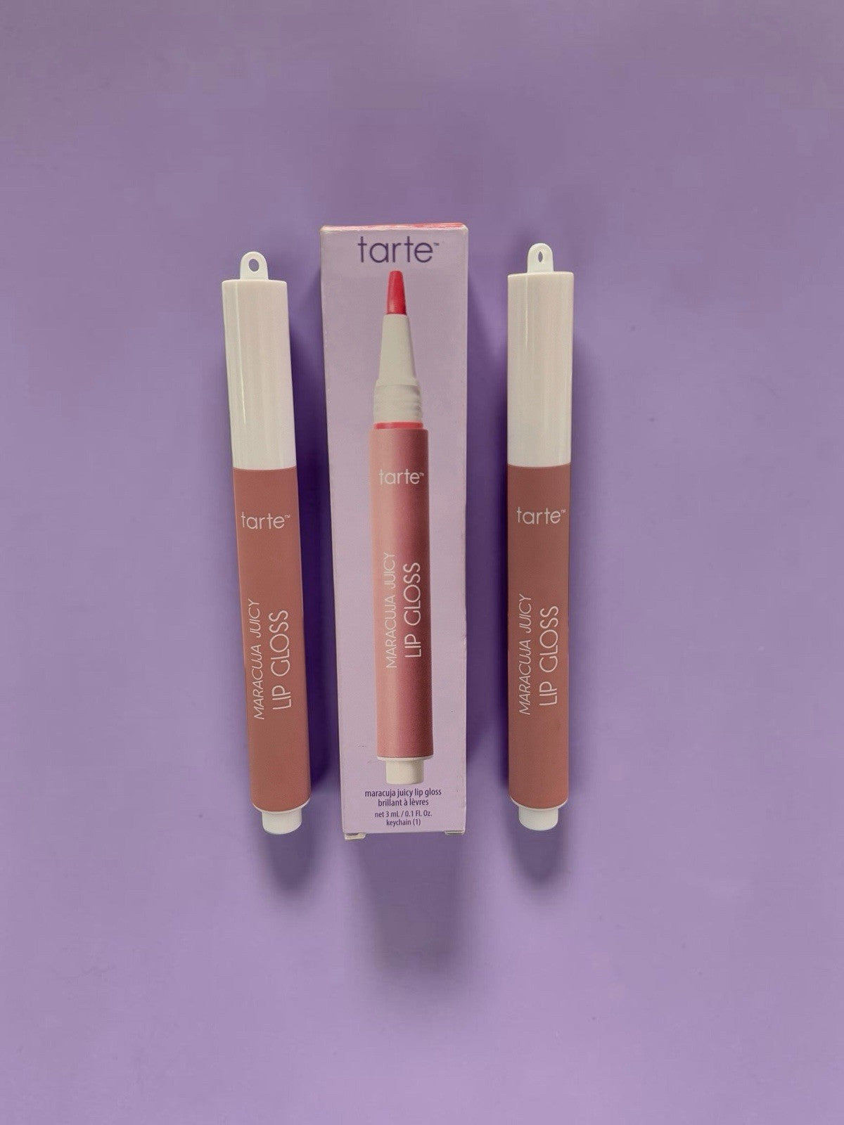 Tarte Maracuja Juicy Lip Gloss Key Chain Set - Melon Spritz Peptide Infused