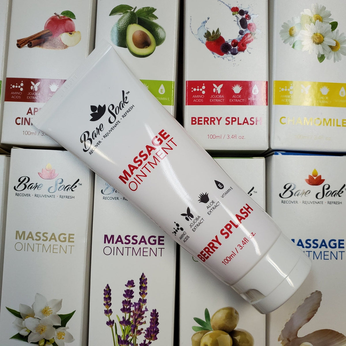 Massage Ointment Lotion 3.4 fl oz - 12 Scents