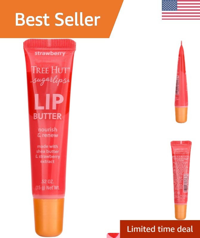 Nourishing Strawberry Lip Butter for Soft, Hydrated Lips – Natural Shea & Fruit Extracts