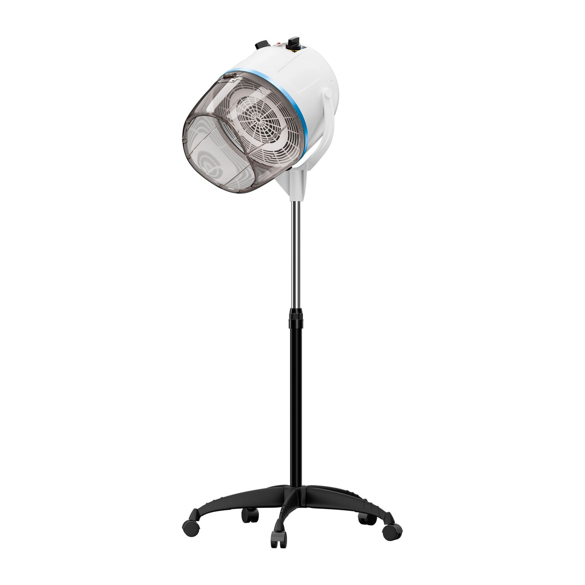 Dryer Rolling Base Salon Wheel Standing Hood Floor Hair Bonnet White