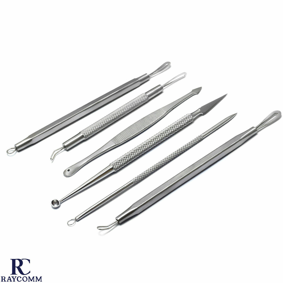 Blackhead Remover Acne Extraction Kit - 6 Pimple Comedone Tools