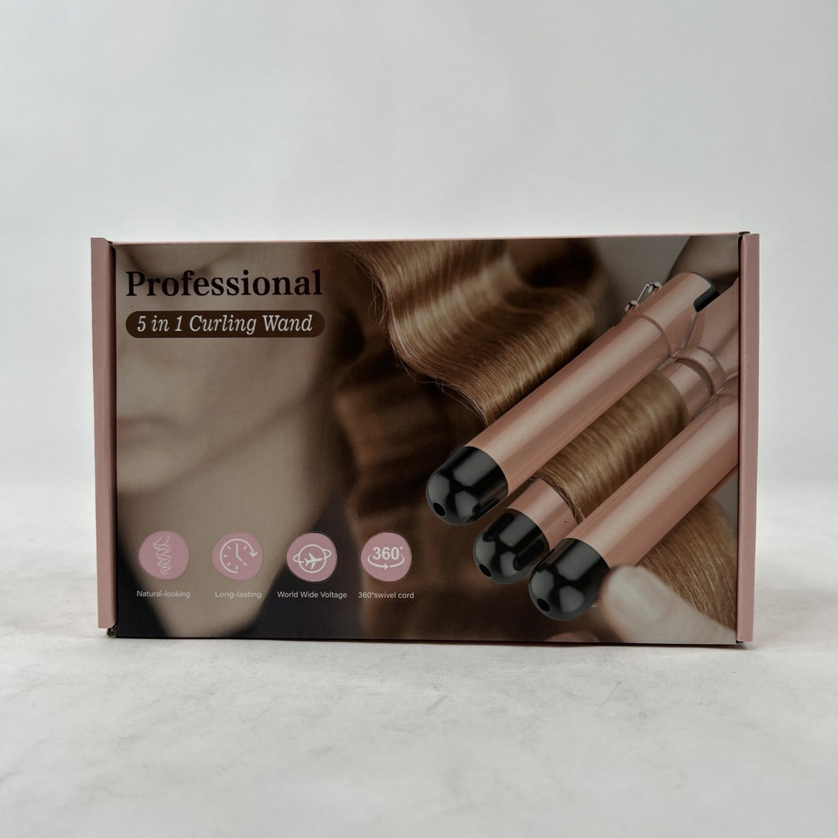 5-in-1 Hair Curling Wand Set - Professional Ceramic Curling Iron