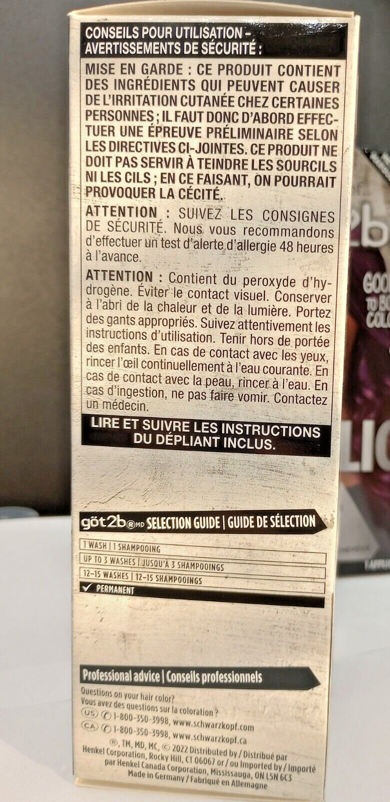 Permanent Hair Color Purple Night #M64 - 2 Pack