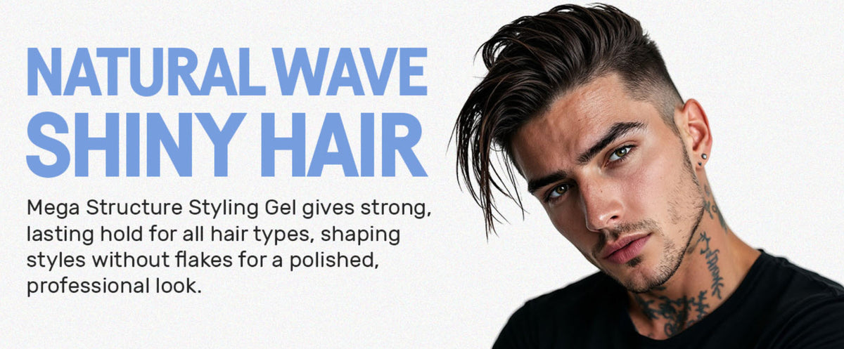 Mega Fixation Hair Styling Gel with Argan Oil - Long Lasting Hold & Volume 500ml
