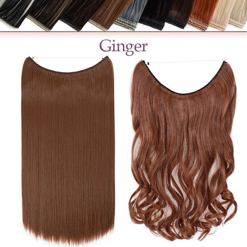 Natural Real Hair Extensions Wire-In Thick Wavy or Straight 20-24 Inch