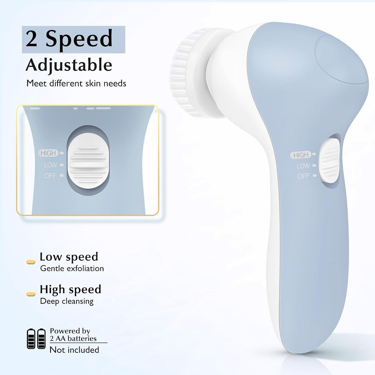 Electric Silicone Face Scrubber for Deep Cleansing & Exfoliation
