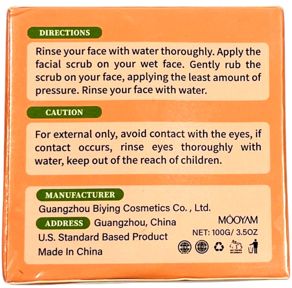 Vitamin C & Retinol Facial Scrub - Renews Exfoliates Skin EX 03/27