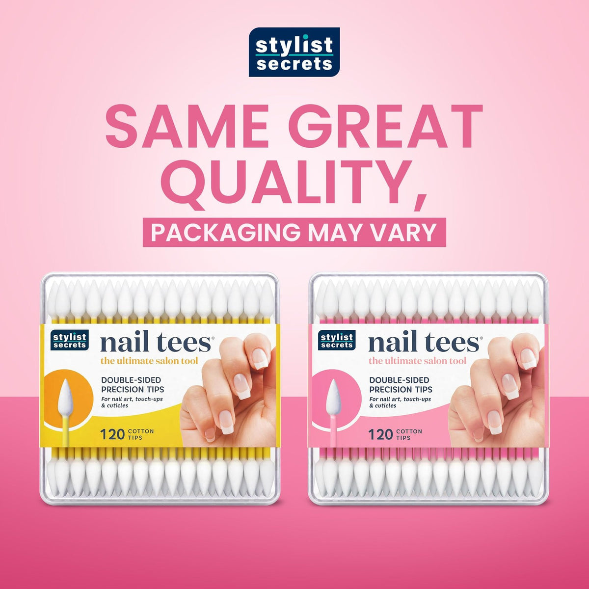 Nail Tips Cotton Swabs 120 Count Dual-Point Applicators for Manicure & Pedicure