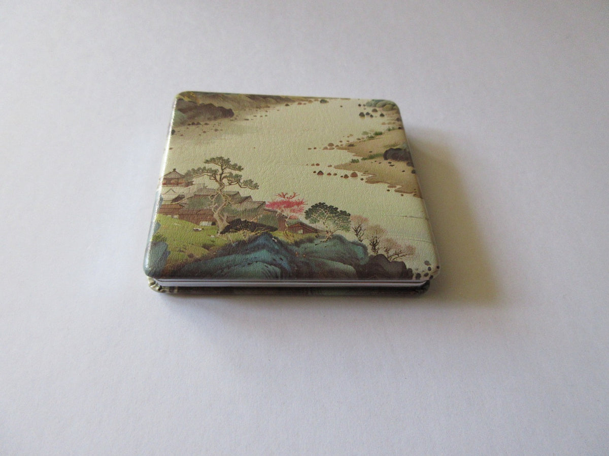 Double-Sided Travel Compact Mirror for Purse - Japanese Inspired