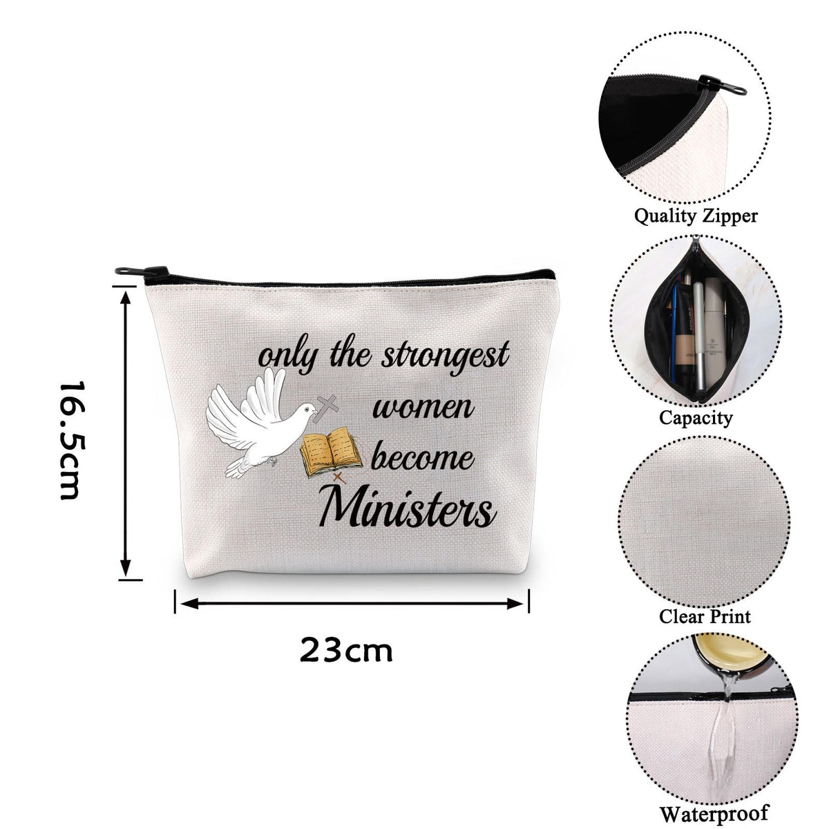 Women’s Tote Bag for Pastors Appreciation Gift - Strongest Become Ministers