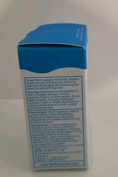 BELIF Aqua Bomb Eye Gel Travel Size 0.16oz - Hydrating Eye Care