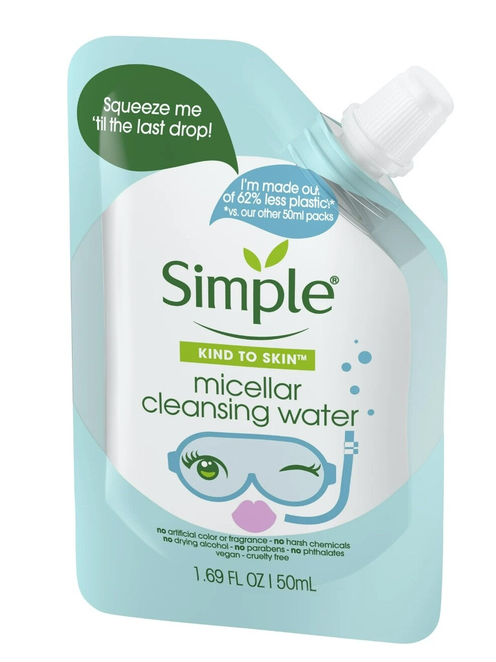 Travel Size Micellar Cleansing Water Pack of 4 - Gentle Makeup Remover & Skin Hydrator