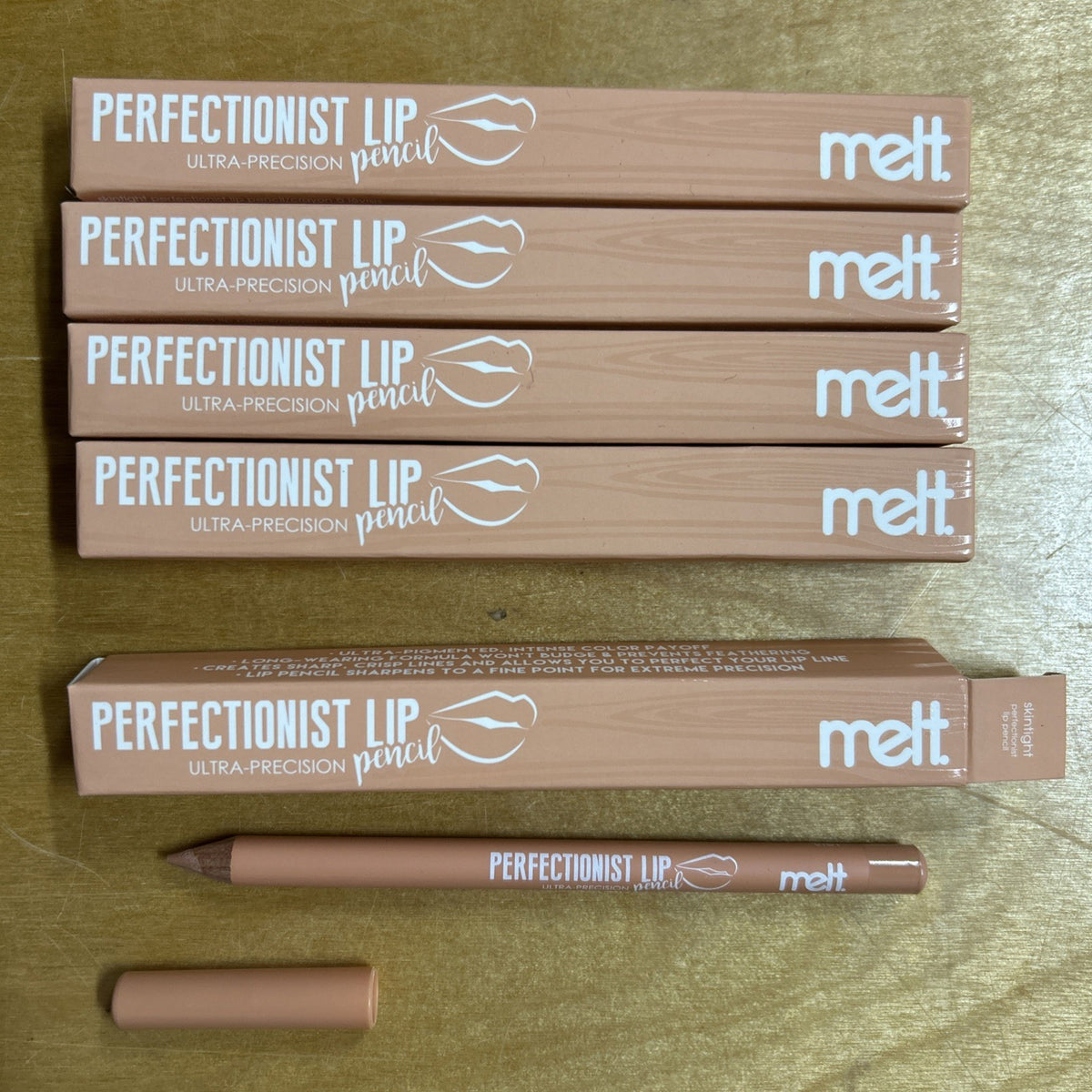 Set of 5 Lip Pencils - Melt Perfectionist Lip Makeup Shades Skintight