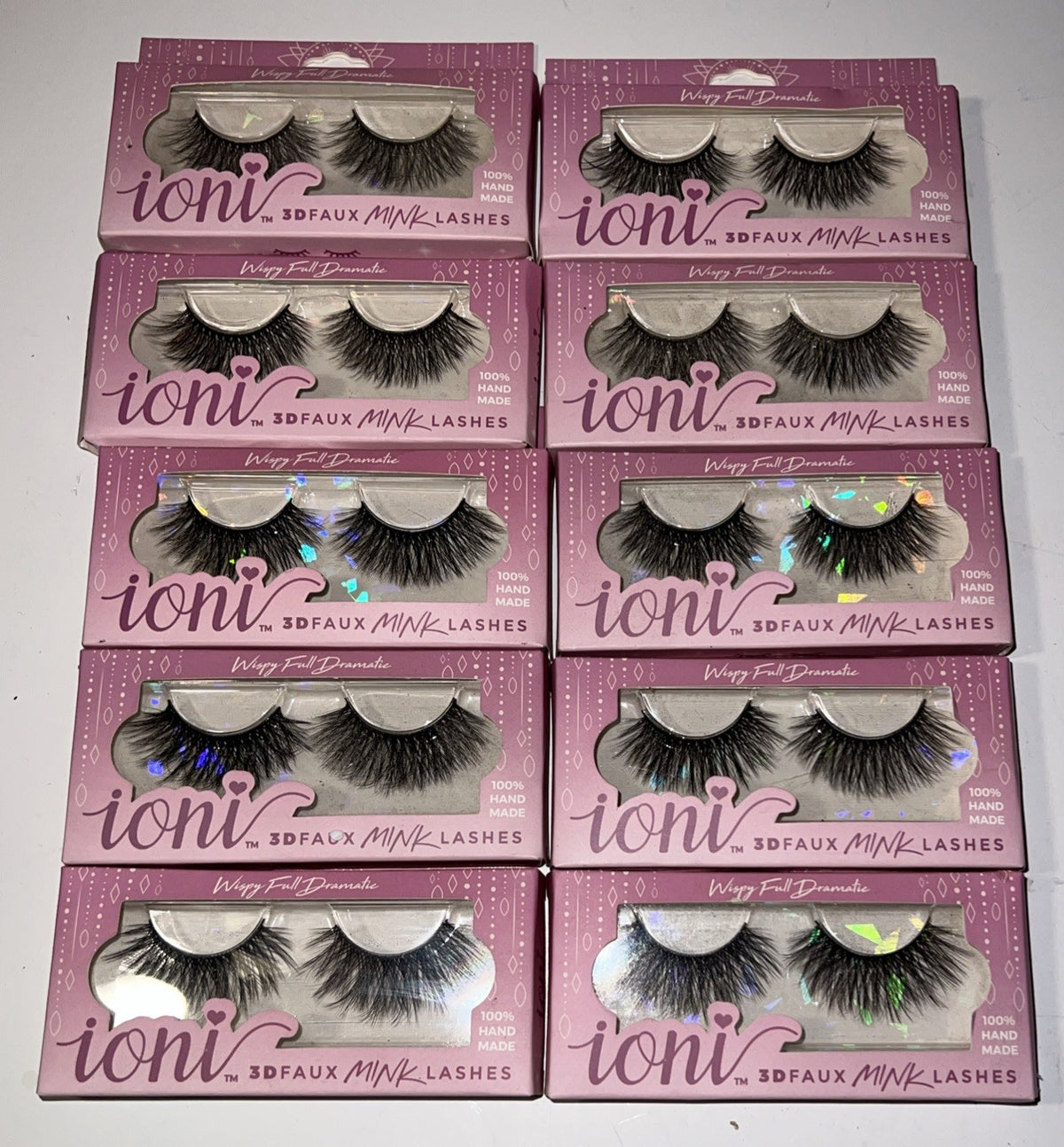 Ioni 3D Faux Mink Wispy Dramatic Lash Set - 10 Pairs