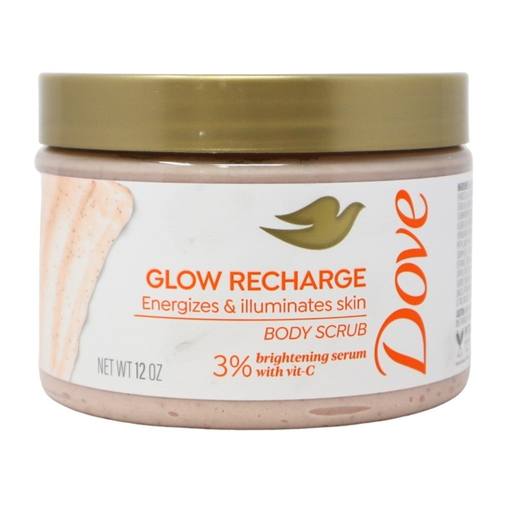 Pack of 3x Dove Glow Recharge Body Scrub, Energizes & Illuminates