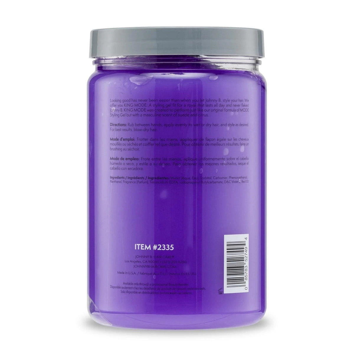 Unisex 32oz Hair Gel - Strong Hold, High Shine, Alcohol-Free