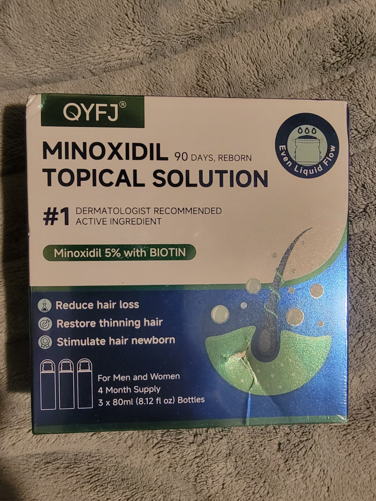 5% Minoxidil Hair Growth Serum for Men & Women - 3 Pack