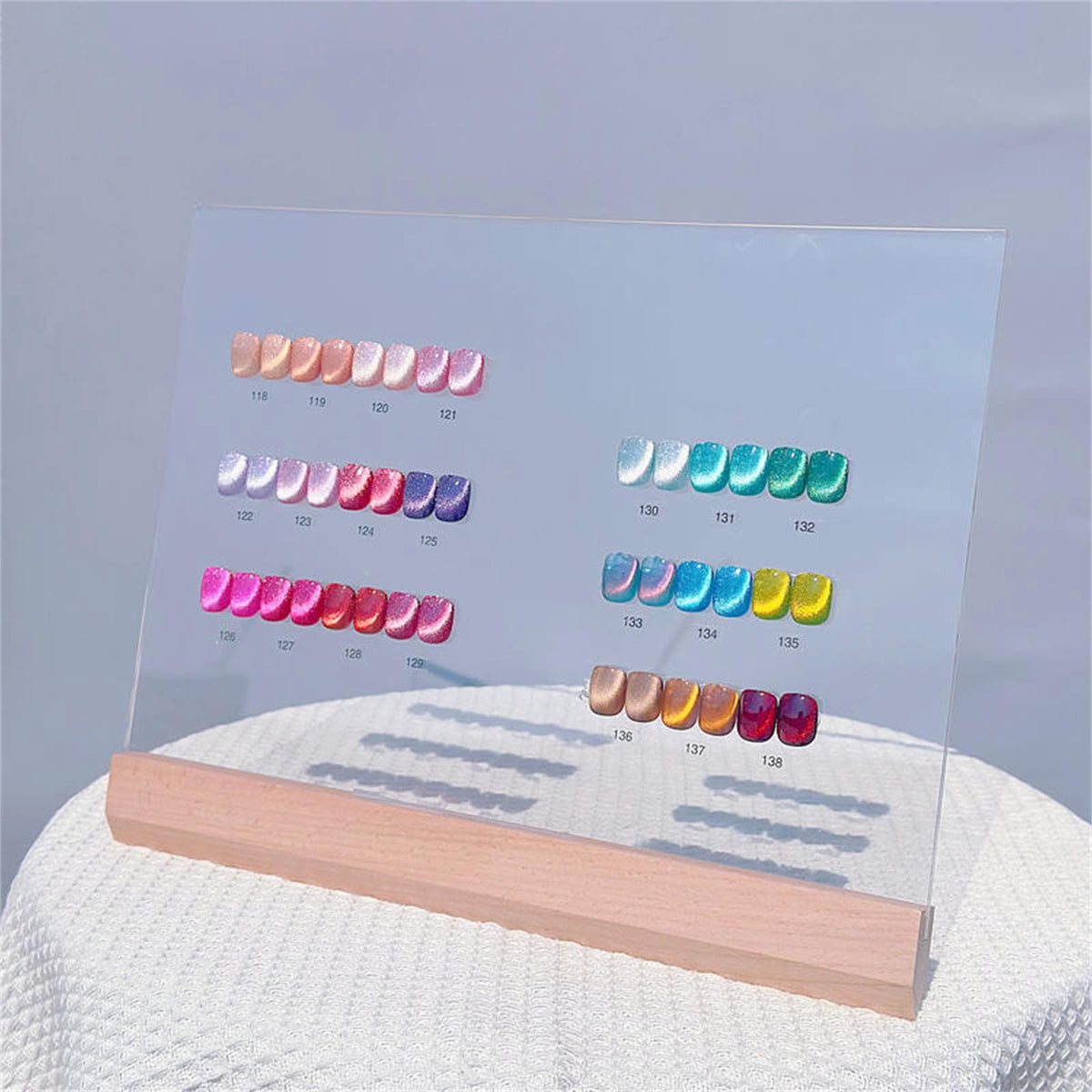 Acrylic Nail Art Display Board - Transparent Gel Polish Shelf & Organizer