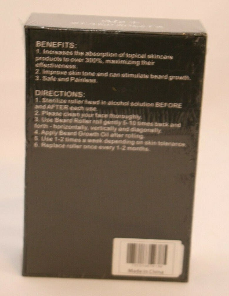 Beard Growth Kit with Derma Roller & Oil