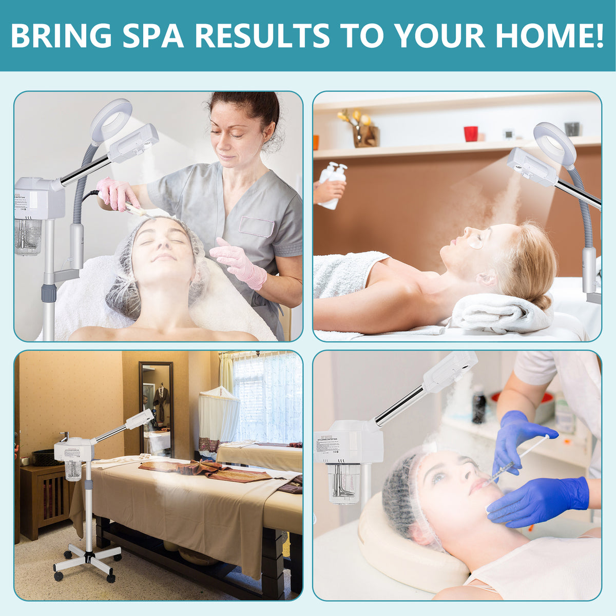 Portable Ozone Facial Steamer for Skin Care Salon Spa Equipment