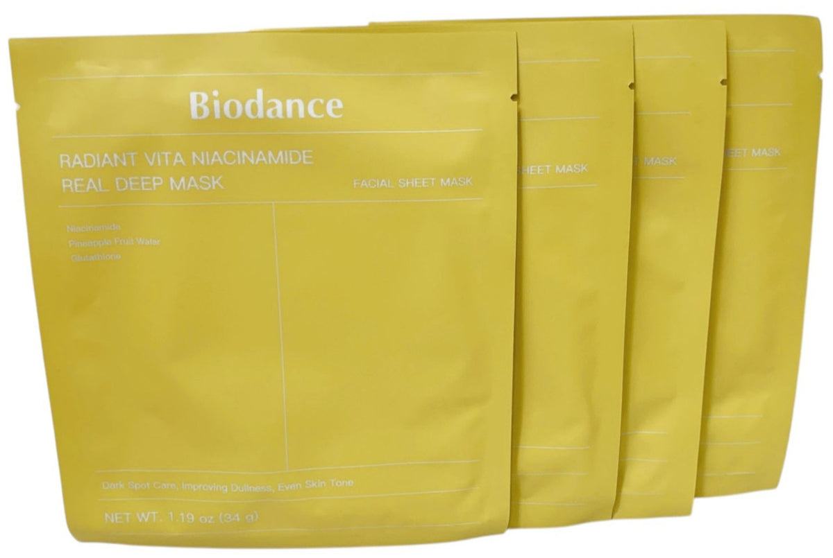 Niacinamide Hydrogel Face Mask Pack - Dark Spot Brightening, 34g x 4