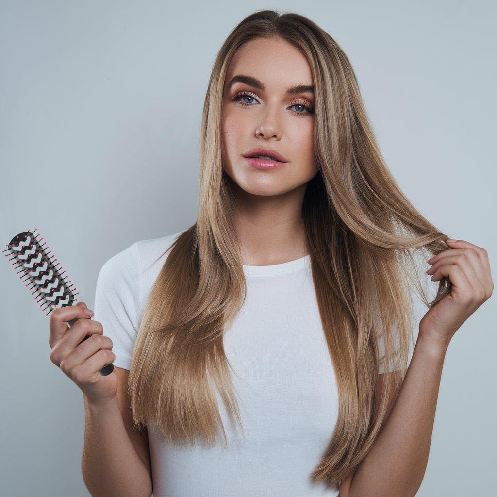 Color Vent Hair Brush for Blow Drying & Detangling - Anti-Static, Quick-Dry, Frizz-Free Styling