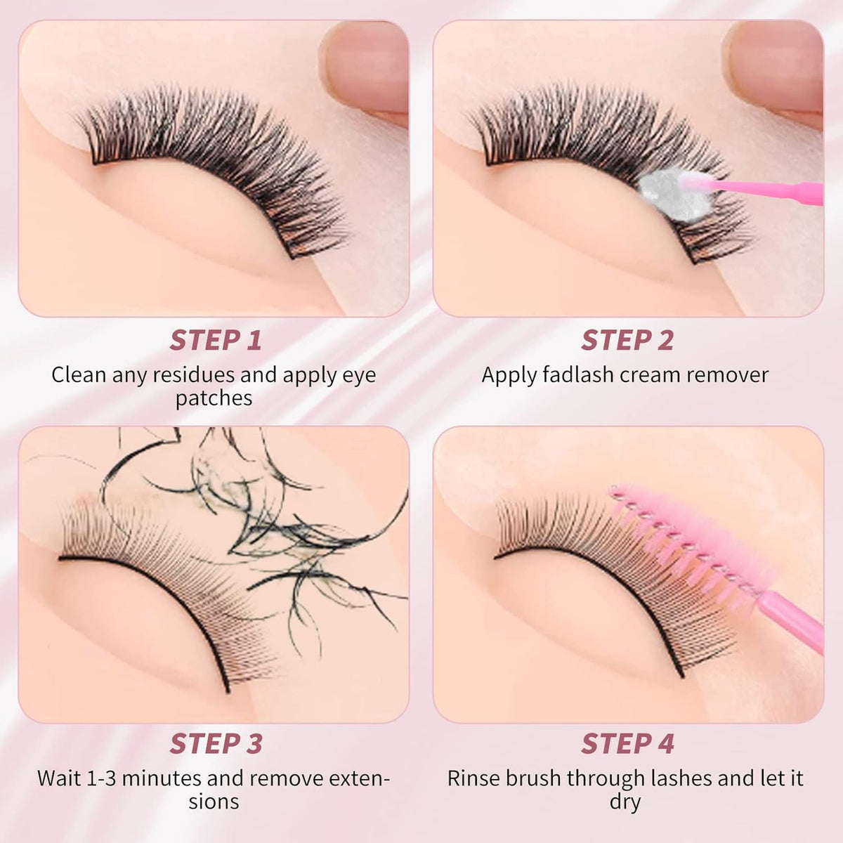 False Eyelash Extension Remover - Gentle 10G Lash Glue Dissolver for Sensitive Skin