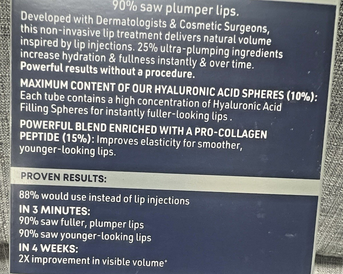 Lip Plumper with Peptides Hyaluronic Acid & Vitamin E - Lip Volumizer